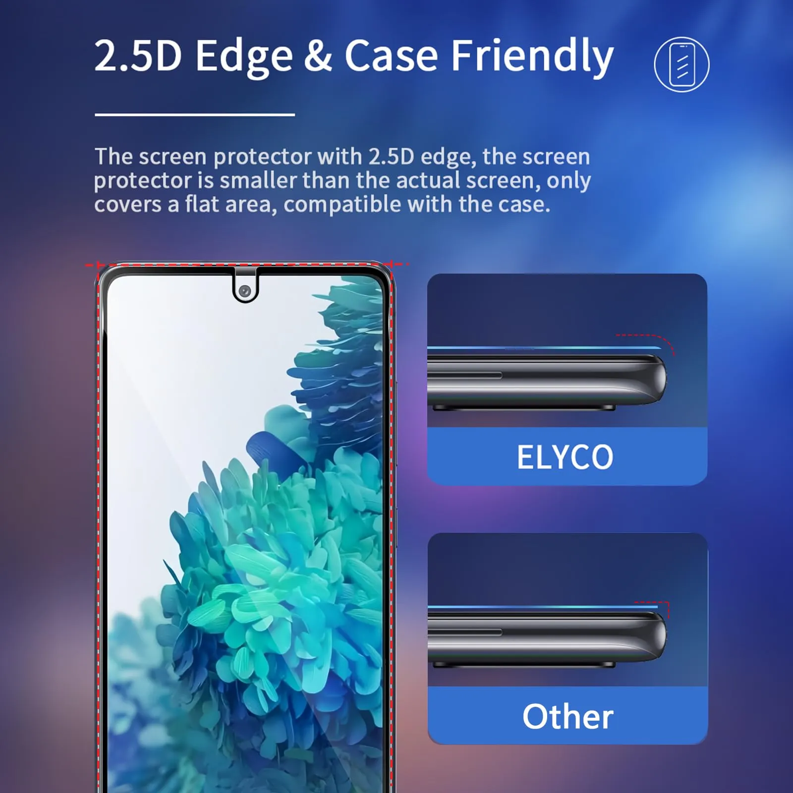 ELYCO Vetro Temperato Privacy per Samsung Galaxy S20 FE, 2 Pezzi - immagine 7