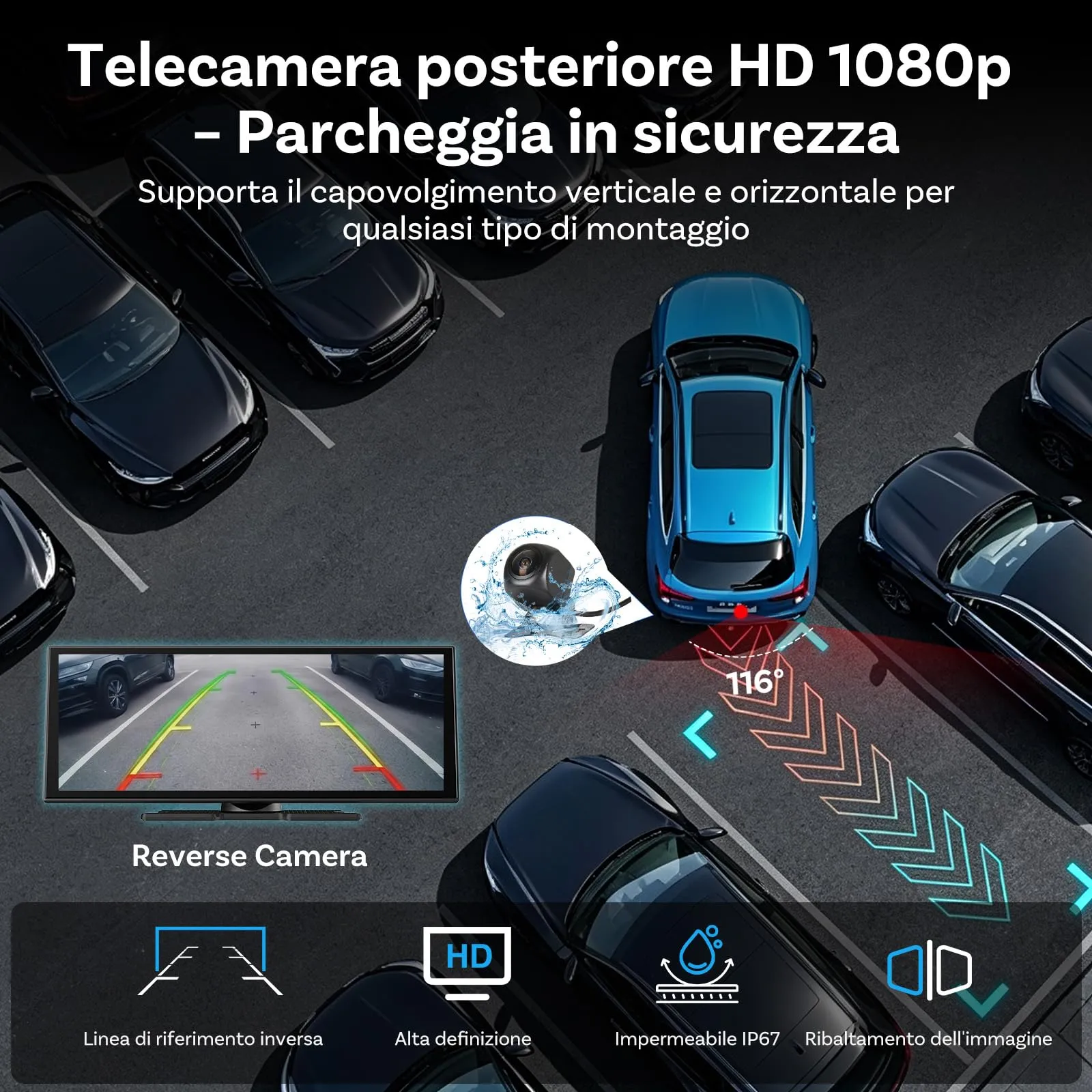 OTTOCAST ScreenFlow PRO Schermo per Auto 11,4 Pollici CarPlay Android Auto - immagine 8