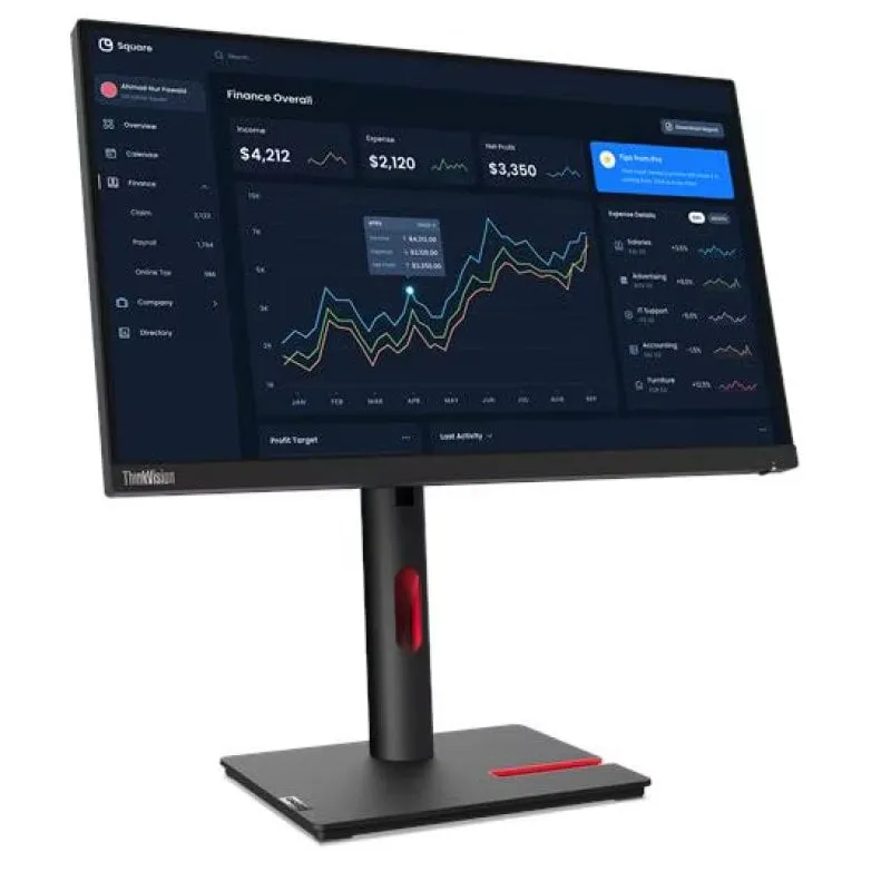 Monitor Lenovo ThinkVision T22i-30 21.5" FullHD 60Hz IPS 6ms Hub USB VESA - immagine 1