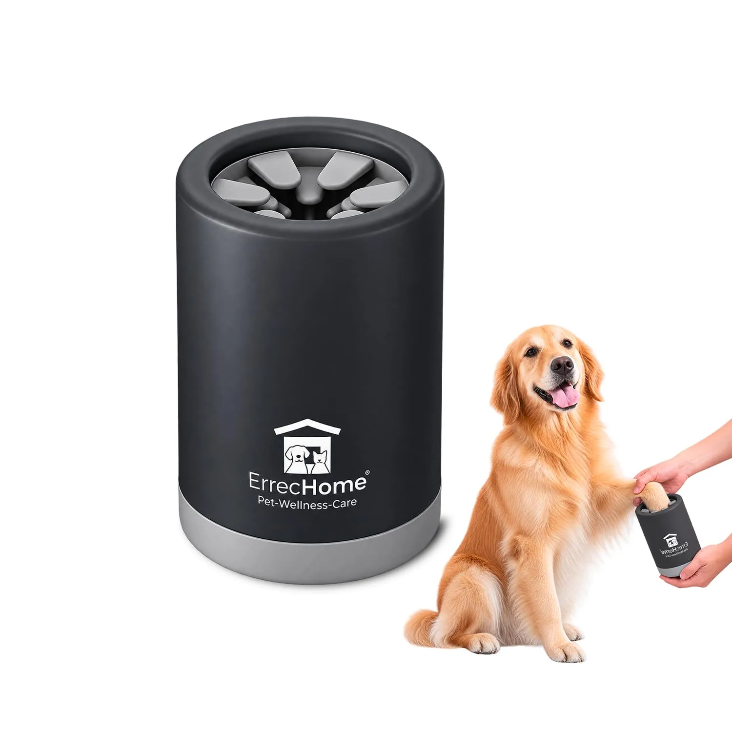 ErrecHome Pawsy Pulisci Zampe Cani e Gatti con Setole Morbide in Silicone - immagine 2