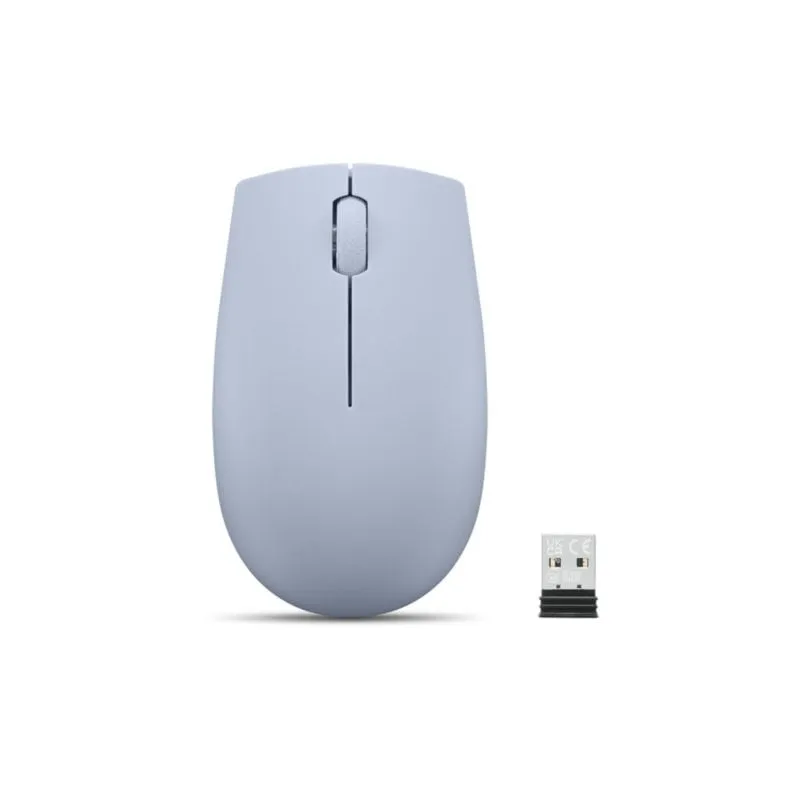 Mouse Lenovo 300 Wireless Ambidestro 1000DPI Blu Batteria AA Nano Receiver - immagine 1