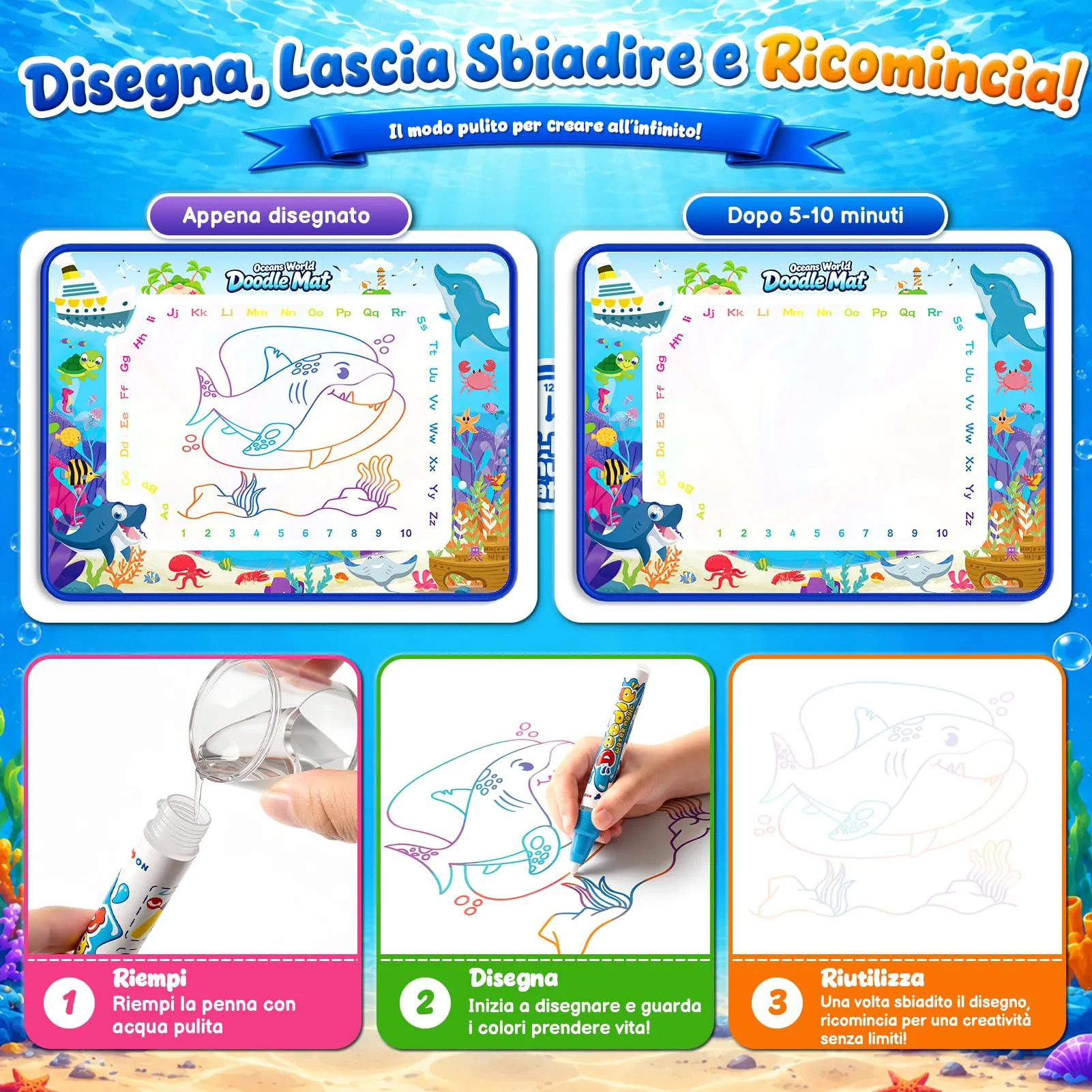 Giochi Bambini 2 Anni Tappetino Regalo Bimba 1 2 Anni Tappeto Magico - immagine 3