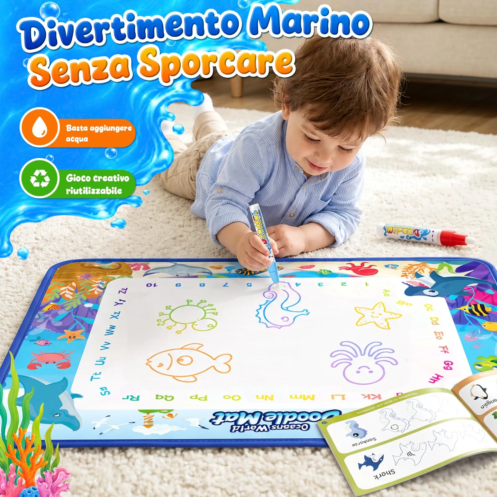 Giochi Bambini 2 Anni Tappetino Regalo Bimba 1 2 Anni Tappeto Magico - immagine 4