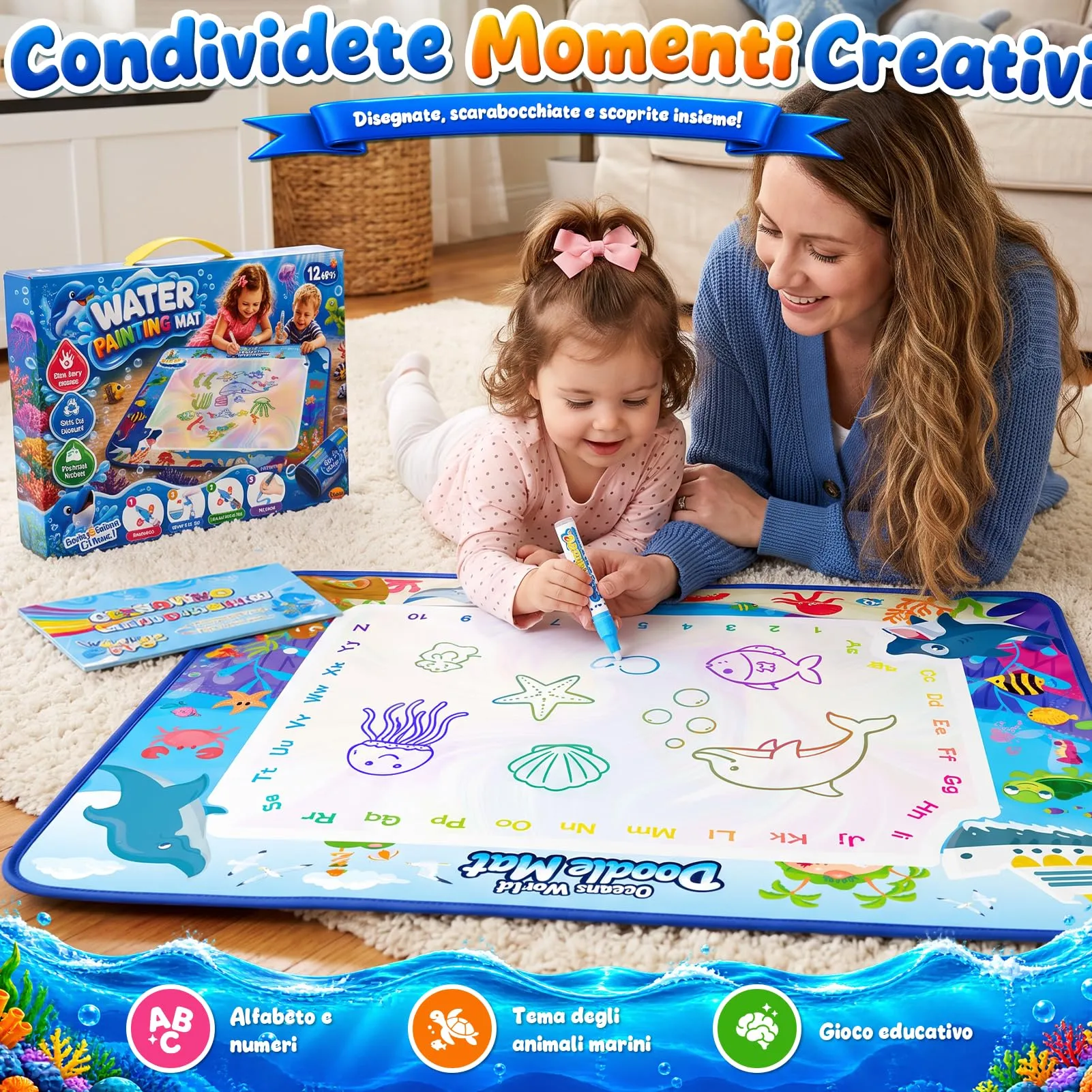 Giochi Bambini 2 Anni Tappetino Regalo Bimba 1 2 Anni Tappeto Magico - immagine 6
