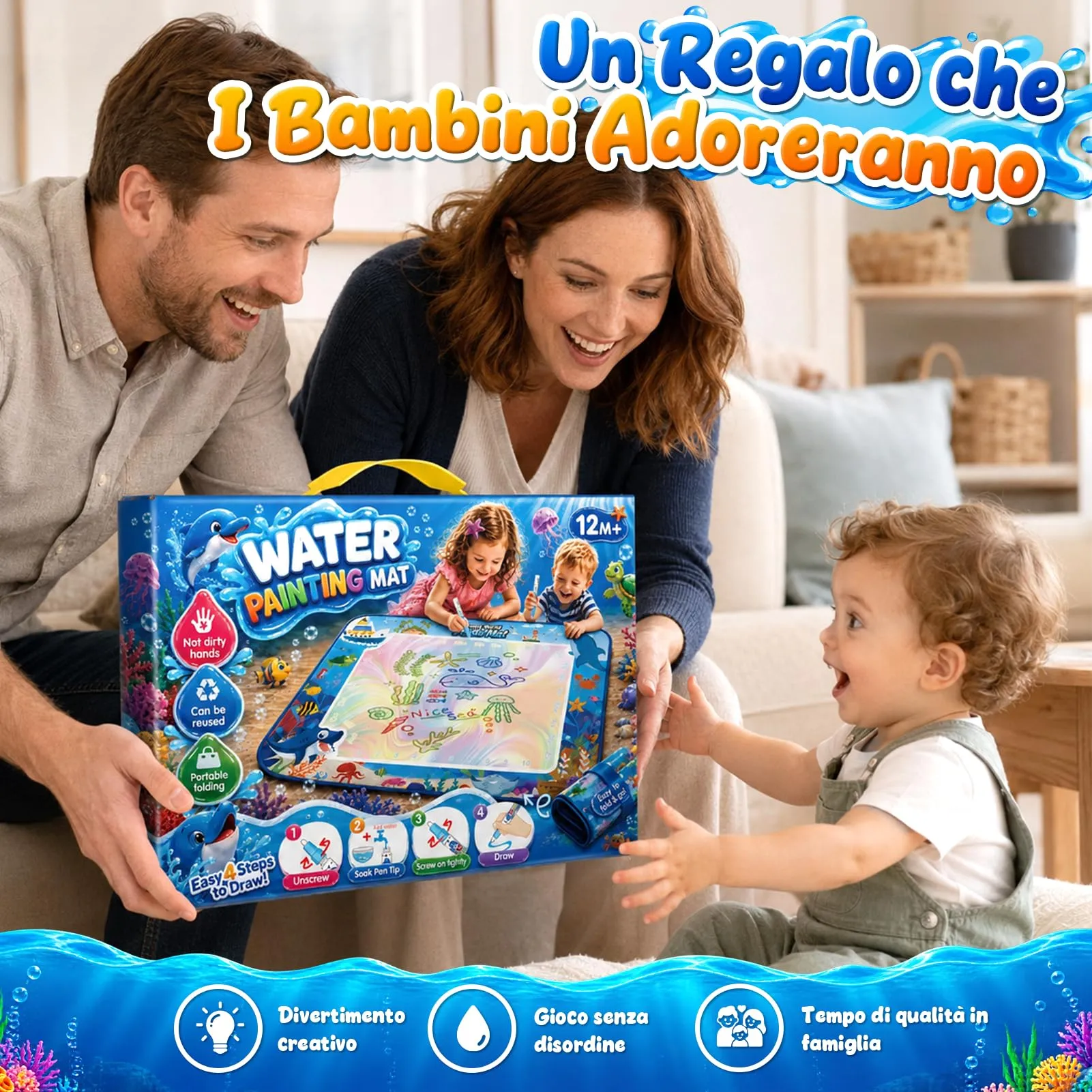 Giochi Bambini 2 Anni Tappetino Regalo Bimba 1 2 Anni Tappeto Magico - immagine 7