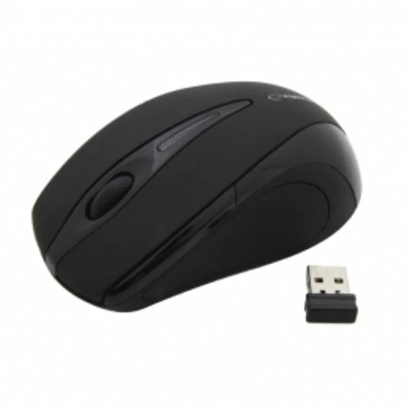 Mouse Esperanza EM101K Wireless 1000 DPI Nero Ambidestro Nano Receiver - immagine 1