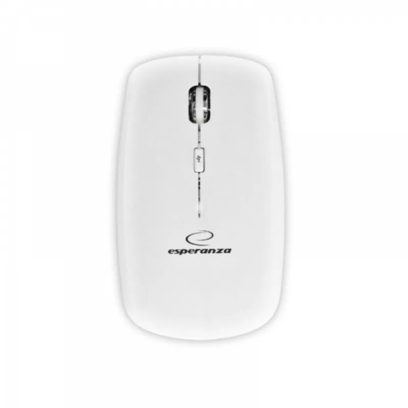 Mouse Esperanza EM120W Wireless RF 2400DPI Grigio Bianco 4 Pulsanti - immagine 1