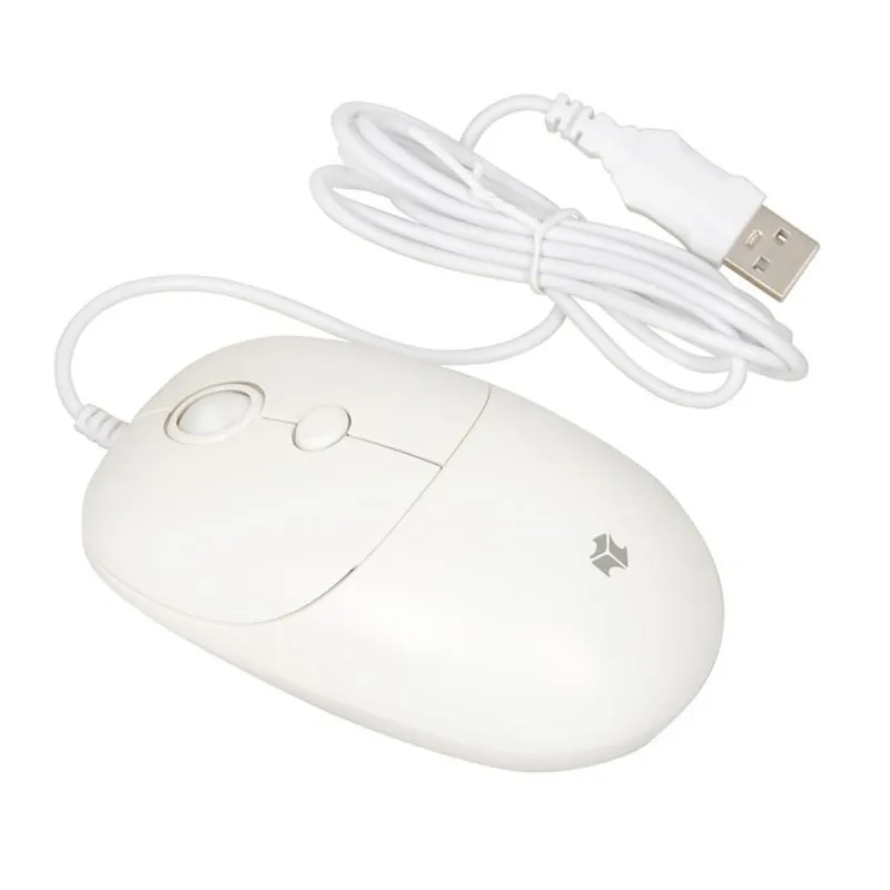 Mouse iBox Seagull USB 2400 DPI Bianco Ambidestro Cablato - immagine 1