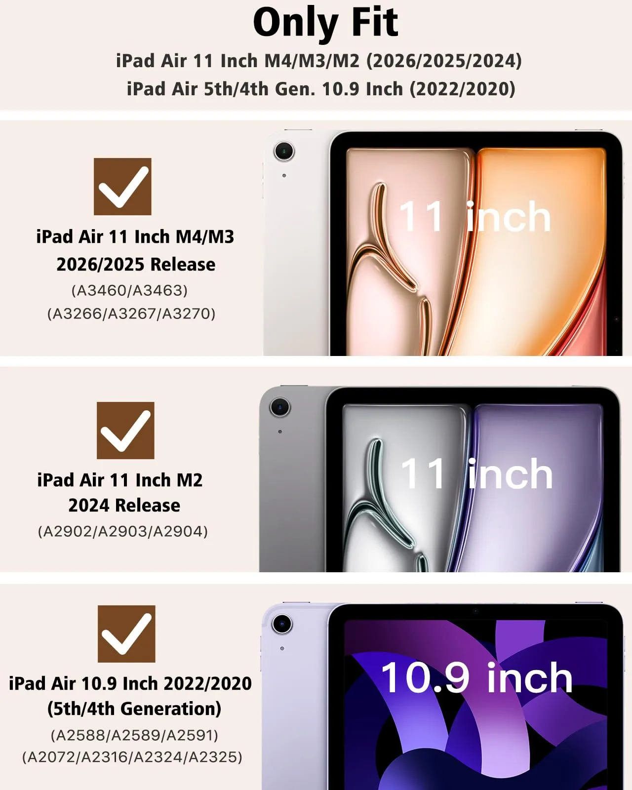 TiMOVO Cover per iPad Air 11" M4/M3/M2, Air 5a/4a Gen 10,9", Leopardo - immagine 2