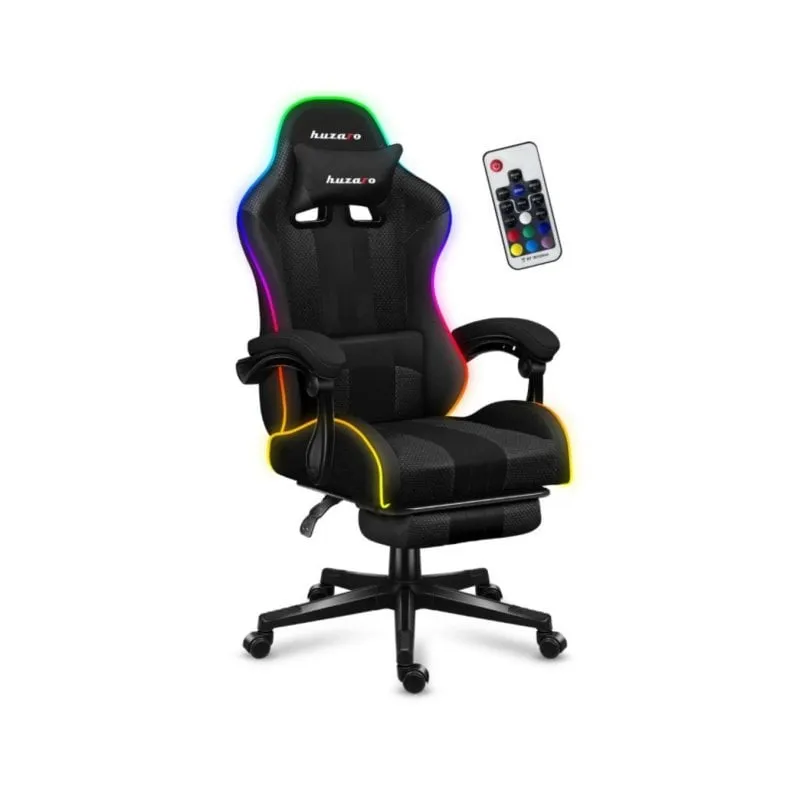 Sedia gaming Huzaro FORCE 4.7 schienale regolabile 140 kg tessuto acciaio - immagine 1