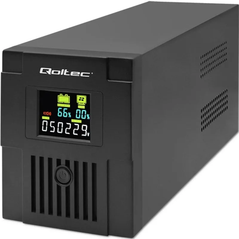 Sai Qoltec 1,5 kVA Batteria Piombo 6h Autonomia Display LCD USB - immagine 1