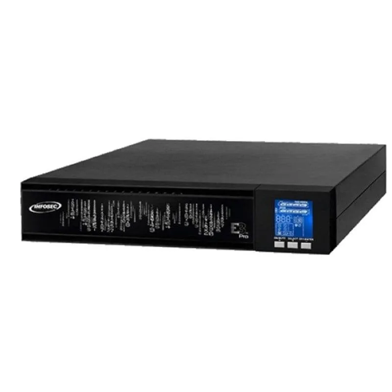 Sai Infosec 1 kVA Batteria Interna Online 4 h LCD Rack/Torre Protezione Totale - immagine 1
