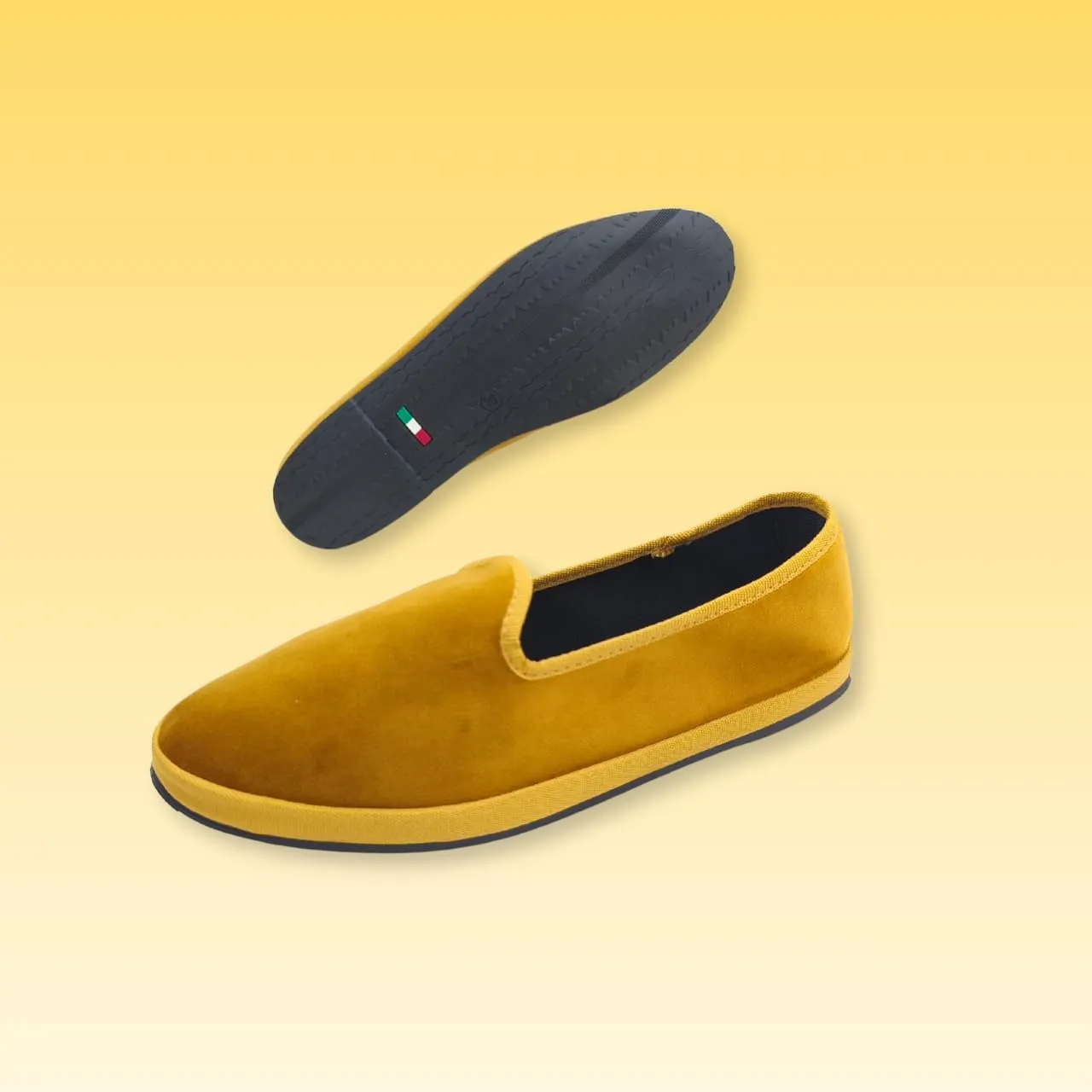 Giò Dreams Le Originali Friulane in Velluto Scarpe Fondo Carrarmato Ballerine Donna 100% Made in Italy (Ocra, Sistema Taglie Calzature EU, Adulto, Donna, Numero, Media, 40) - immagine 3