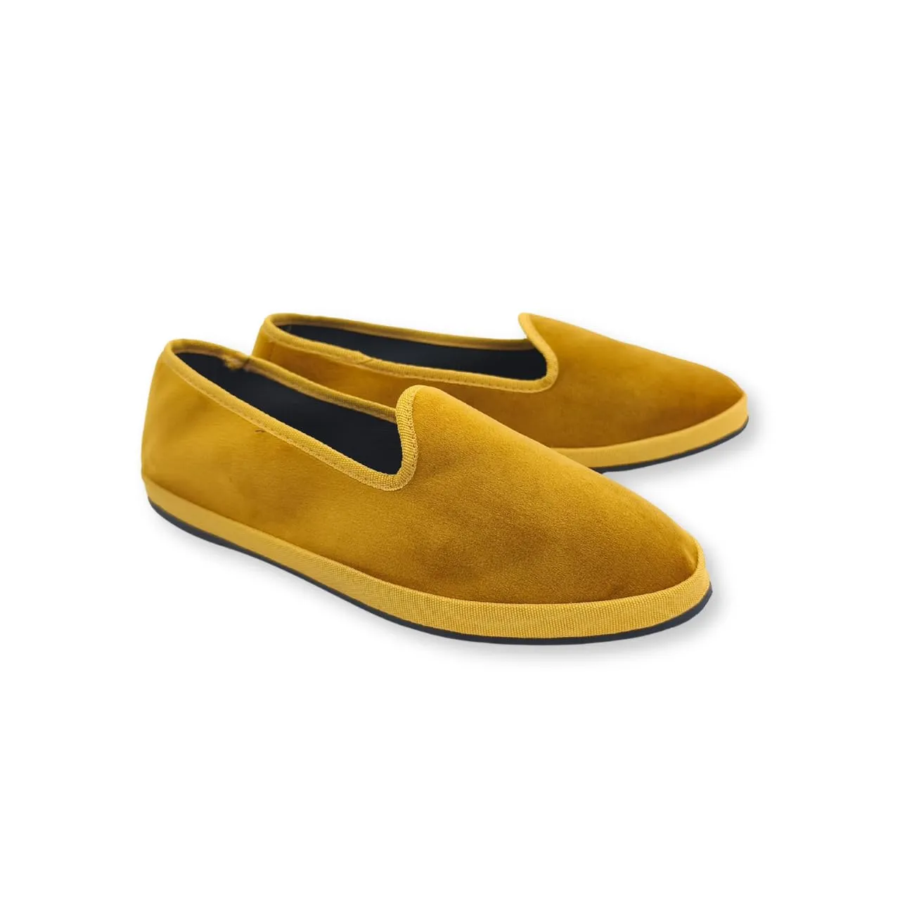 Giò Dreams Le Originali Friulane in Velluto Scarpe Fondo Carrarmato Ballerine Donna 100% Made in Italy (Ocra, Sistema Taglie Calzature EU, Adulto, Donna, Numero, Media, 37) - immagine 1