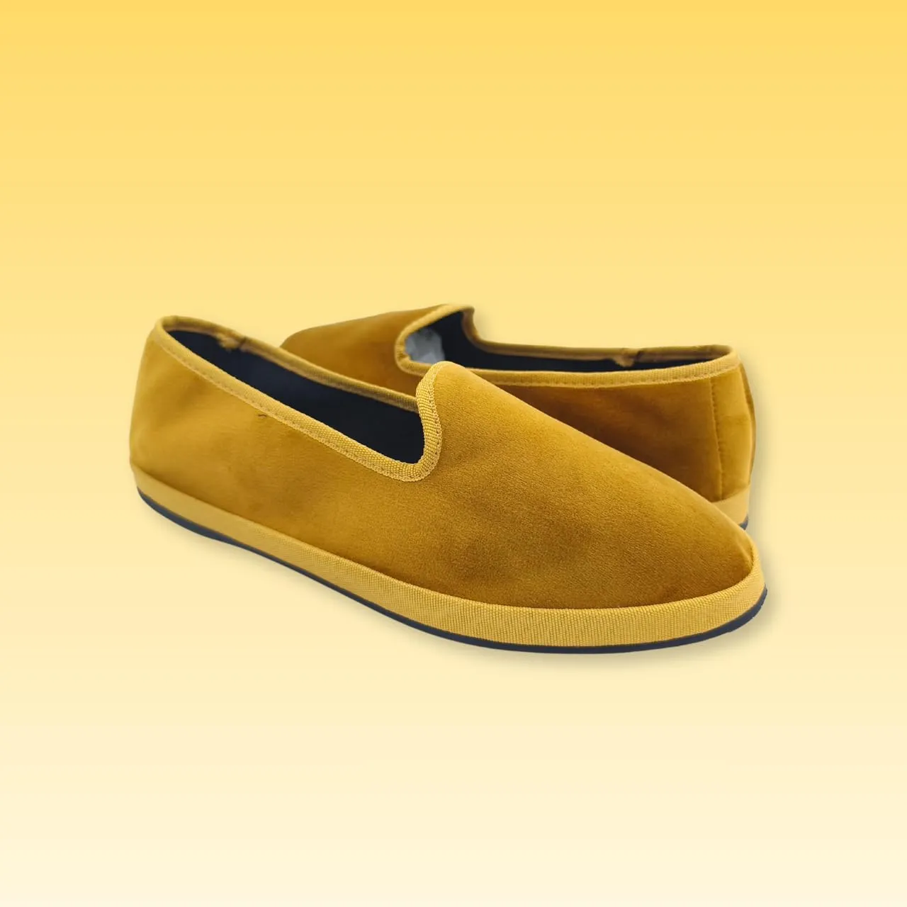 Giò Dreams Le Originali Friulane in Velluto Scarpe Fondo Carrarmato Ballerine Donna 100% Made in Italy (Ocra, Sistema Taglie Calzature EU, Adulto, Donna, Numero, Media, 37) - immagine 2