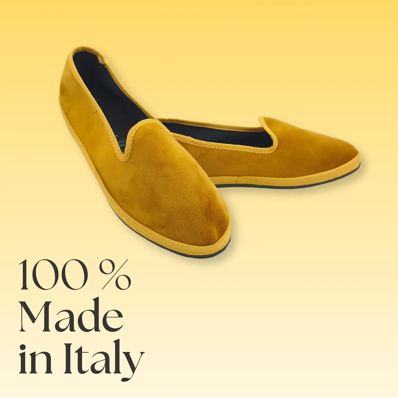 Giò Dreams Le Originali Friulane in Velluto Scarpe Fondo Carrarmato Ballerine Donna 100% Made in Italy (Ocra, Sistema Taglie Calzature EU, Adulto, Donna, Numero, Media, 38) - immagine 5