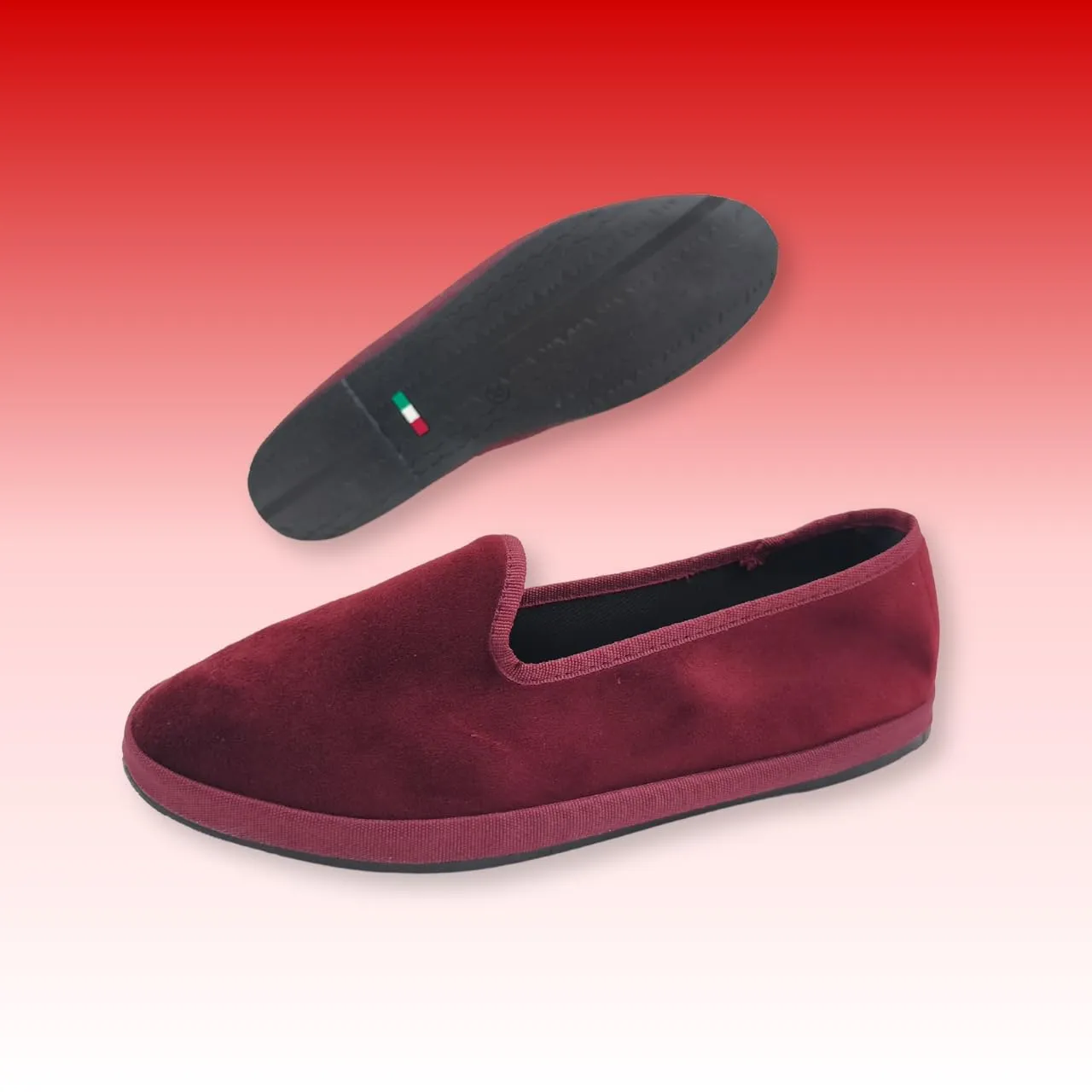 Giò Dreams Le Originali Friulane in Velluto Scarpe Fondo Carrarmato Ballerine Donna 100% Made in Italy (bordò, Sistema Taglie Calzature EU, Adulto, Donna, Numero, Media, 36) - immagine 3