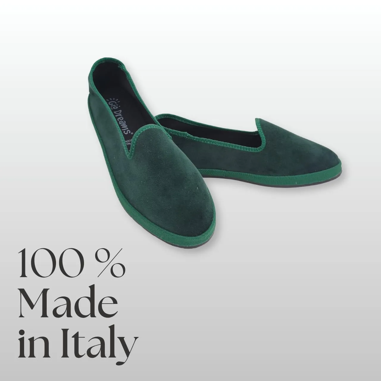 Giò Dreams Le Originali Friulane in Velluto Scarpe Fondo Carrarmato Ballerine Donna 100% Made in Italy (Verde Bottiglia, Sistema Taglie Calzature EU, Adulto, Donna, Numero, Media, 37) - immagine 5