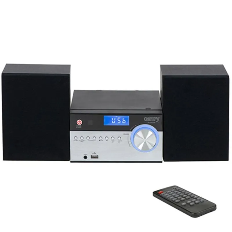 Radio Camry Premium CR 1173 Bluetooth CD USB 10W Nero Argento - immagine 1
