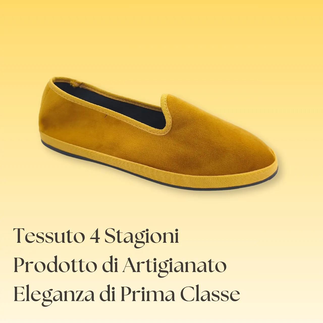 Giò Dreams Le Originali Friulane in Velluto Scarpe Fondo Carrarmato Ballerine Donna 100% Made in Italy (Ocra, Sistema Taglie Calzature EU, Adulto, Donna, Numero, Media, 39) - immagine 4