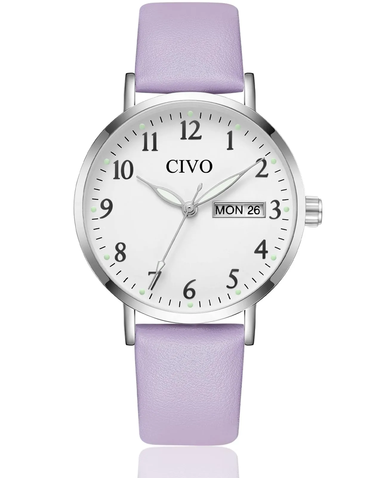 CIVO Orologio Donna Facile Lettura: Analogico 35mm Quadrante Grande Numeri - immagine 1