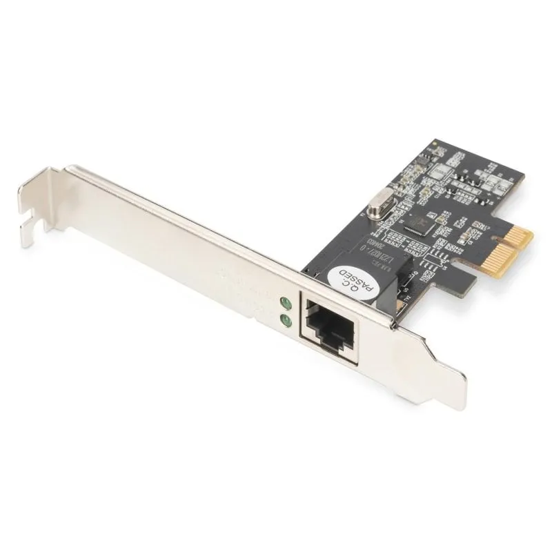 Scheda di Rete Digitus PCI Express 2.5G Ethernet 1x RJ45 Profilo Basso - immagine 1