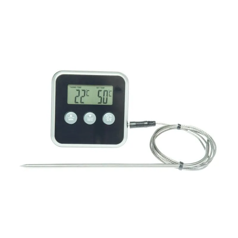 Termometro digitale Electrolux E4KTD001 acciaio inox timer 250°C nero - immagine 1