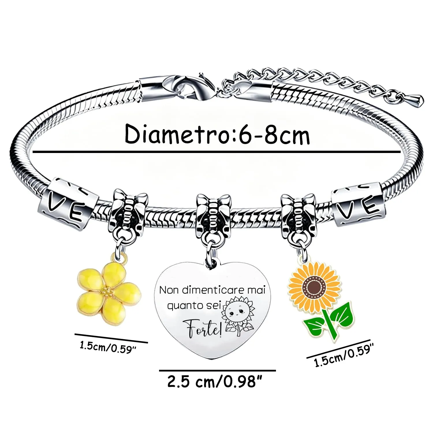 GUOYU Bracciale Amicizia Regali Per Ragazze Bracciali Per Migliore Amica Regalo di Laurea Regalis Natale Migliori Amiche Regali per la Moglie Fidanzata Sorella Compagno Classe Natale (7) - immagine 6
