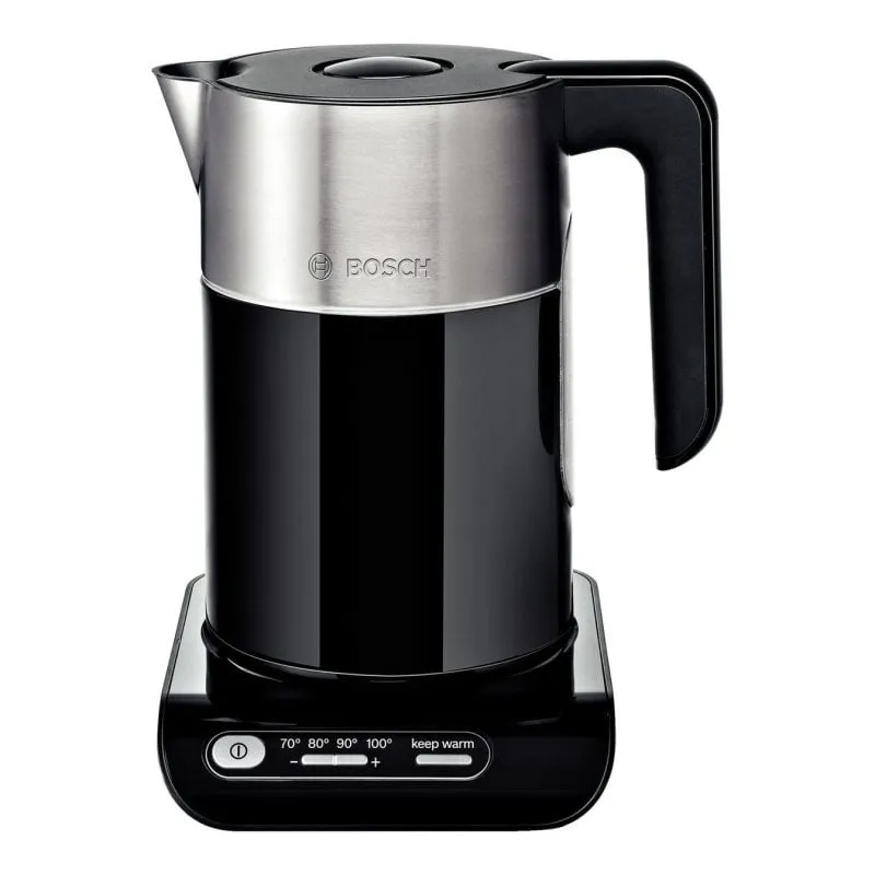 Bollitore Bosch TWK8613 1,5 L 2400W Nero Termostato Regolabile Protezione Surriscaldamento - immagine 1