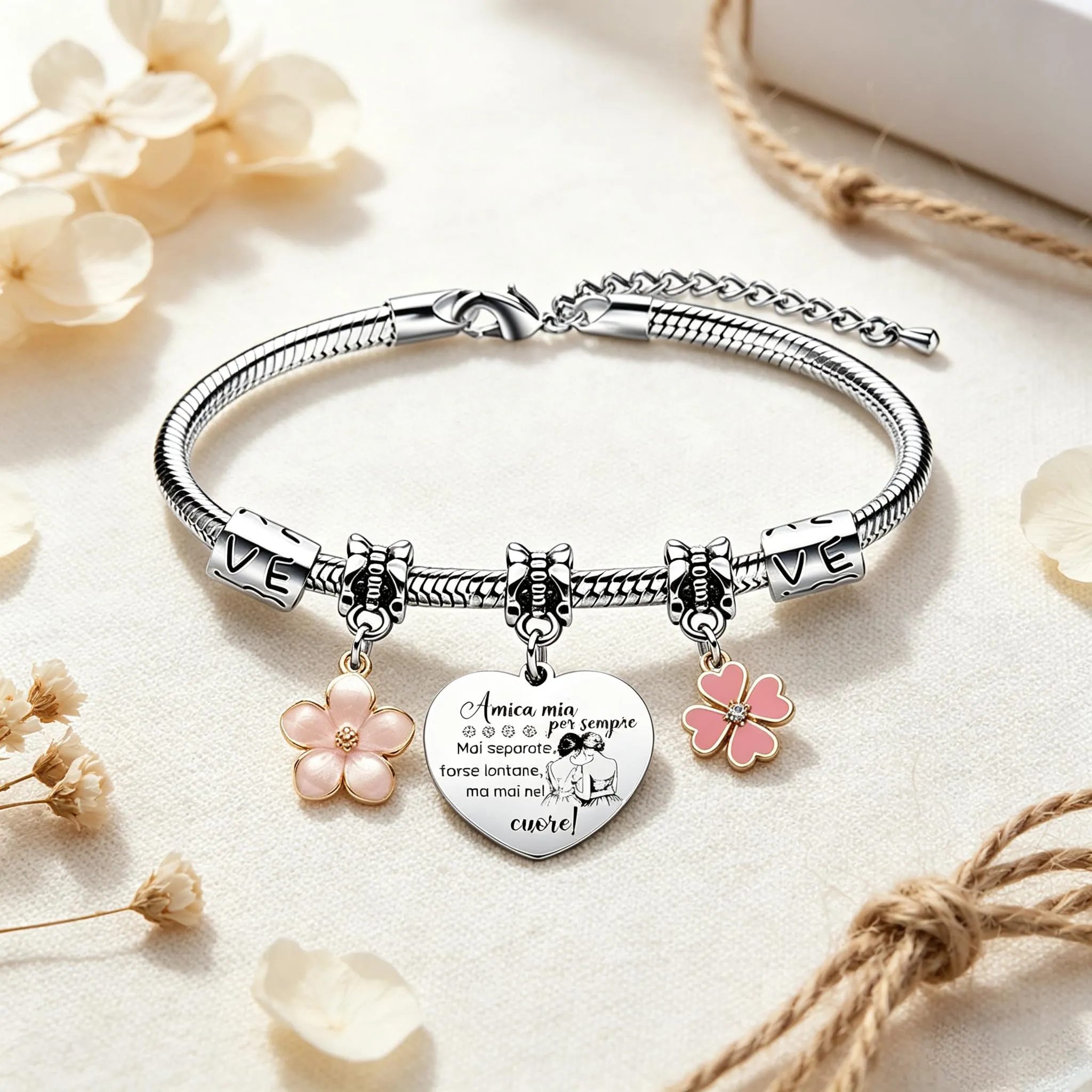GUOYU Bracciale Amicizia Regali Per Ragazze Bracciali Per Migliore Amica Regalo di Laurea Regalis Natale Migliori Amiche Regali per la Moglie Fidanzata Sorella Compagno Classe Natale (5) - immagine 7