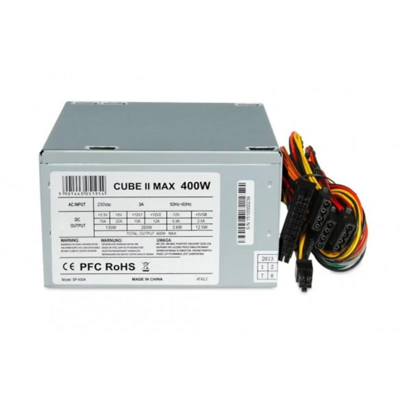 Fonte di Alimentazione iBox 400W ATX CUBE II Certificazione CE Extras non modulare - immagine 1