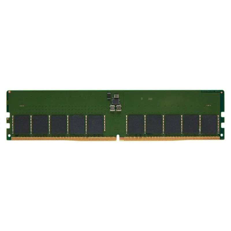 Memoria RAM Kingston KSM56E46BD8KM-32HA 32GB 1x32GB DDR5 5600MHz CL46 ECC DIMM Nero Verde - immagine 1