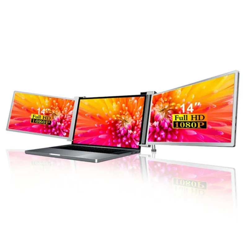 Monitor Lipa HDR-75 14" FullHD 60Hz IPS Dual Portatile 3ms - immagine 1