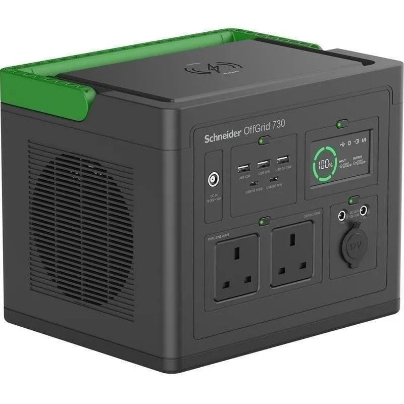 Stazione di energia APC PPS730-UK 738Wh 2 porte AC 2 porte DC 5 USB Batteria Li-ion Schermo LCD Carica wireless - immagine 1