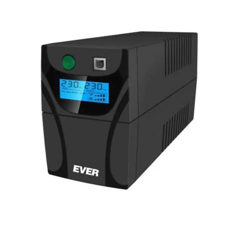 Sai Ever 850VA Batteria Piombo Sigillato Torre LCD Protezione Sovraccarico - immagine 1