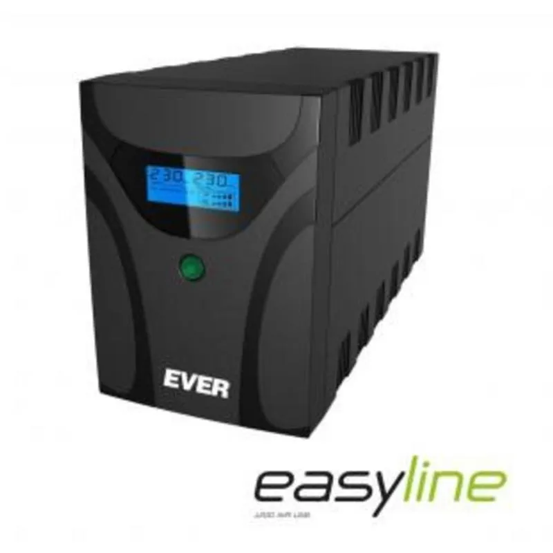 Sai Ever 1,2 kVA Batteria Piombo 11 Minuti Tower LCD USB - immagine 1