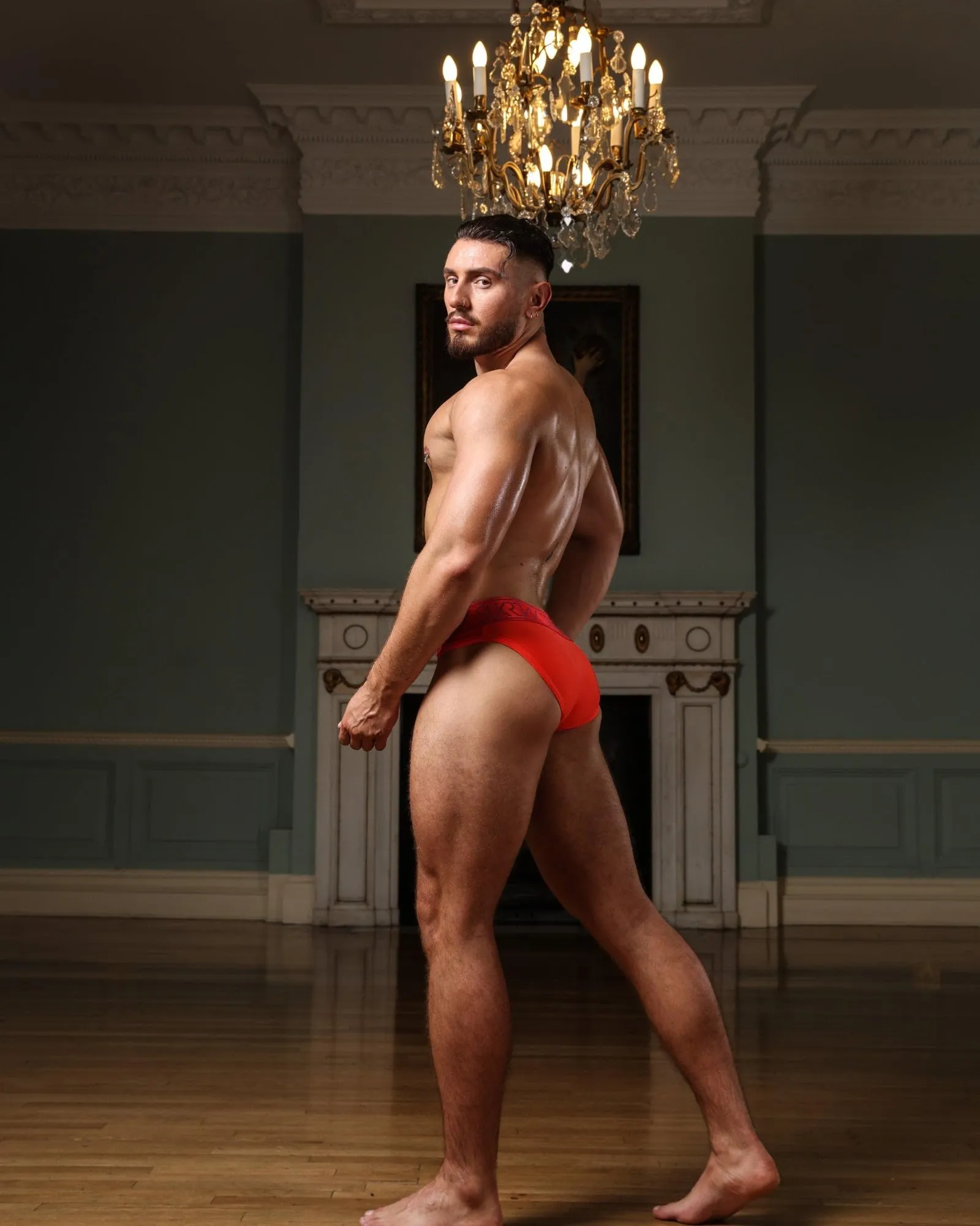 SUKREW - Intimo da Uomo Slips - Classic Brief Multipack 1x Vermilion + 1x Eminence - Taglia S - immagine 3