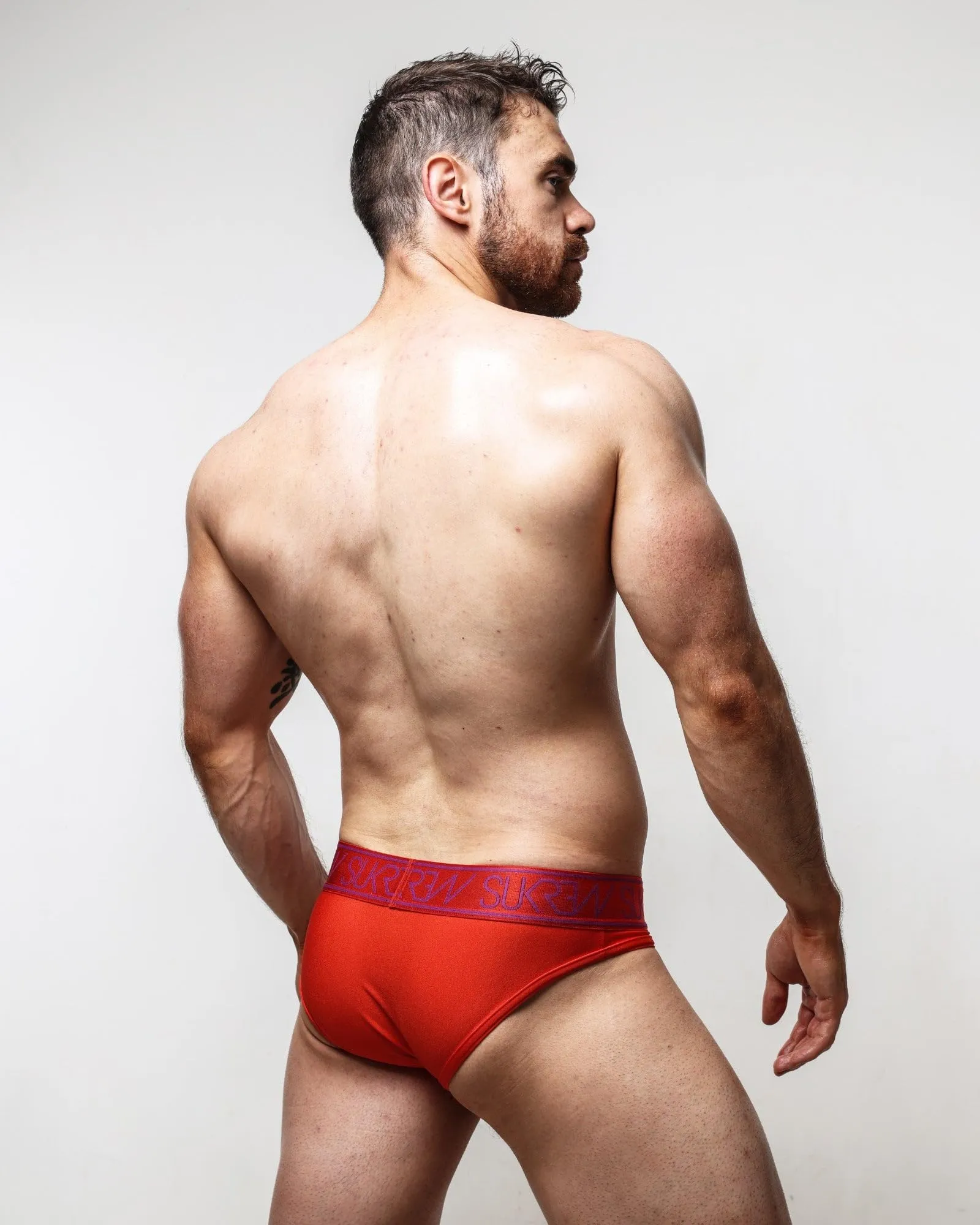SUKREW - Intimo da Uomo Slips - Classic Brief Vermilion - 1x Taglia XS - immagine 2