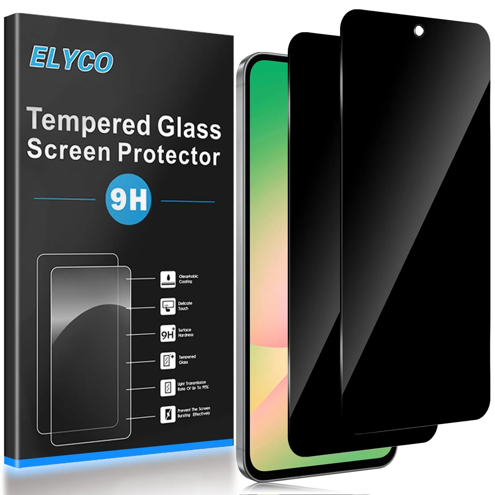 ELYCO Vetro Temperato Privacy per Samsung Galaxy A36/A56 5G, 2 Pezzi - immagine 1