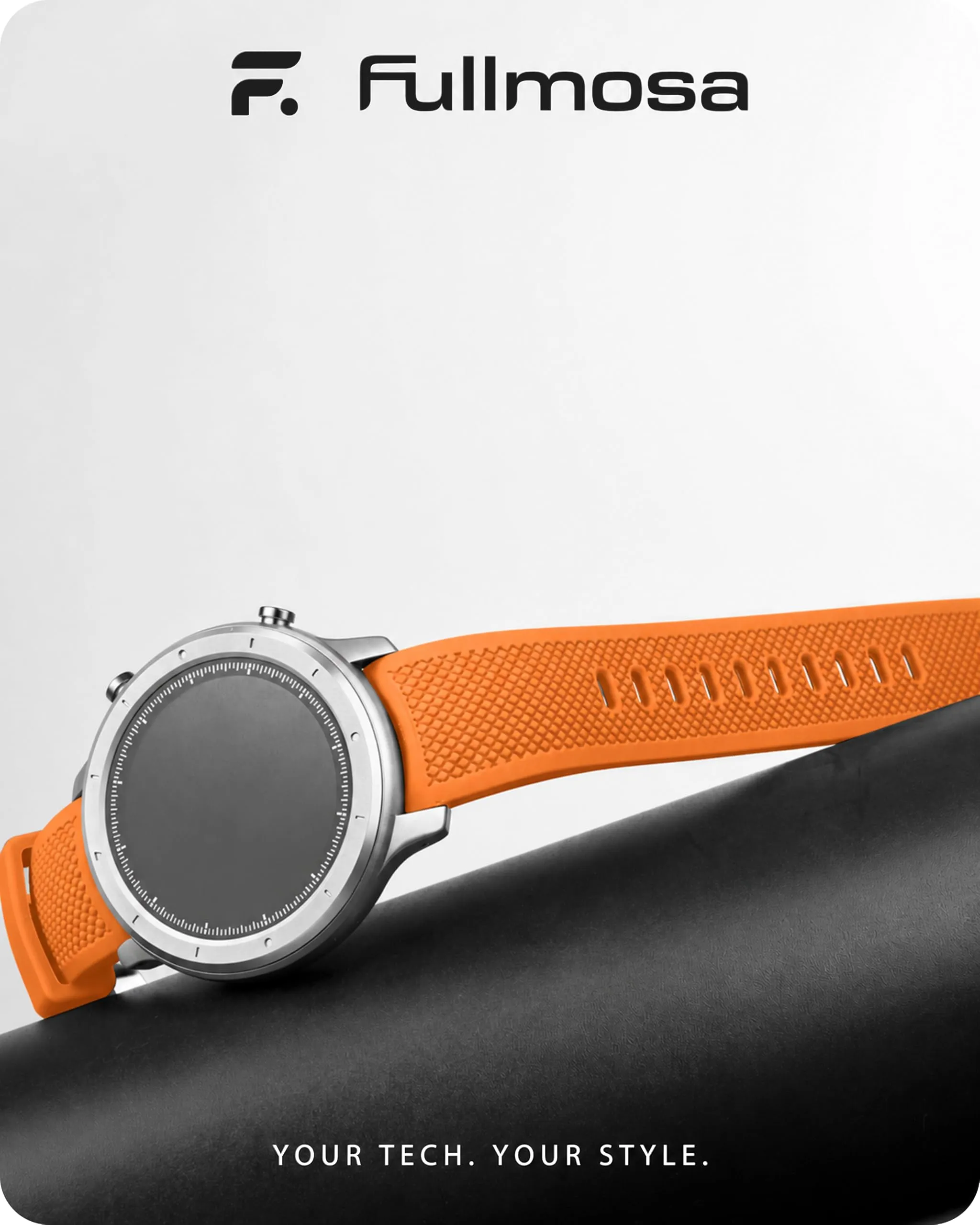Fullmosa Cinturino 20mm Silicone per Orologio e Smartwatch, Sgancio Rapido - immagine 2