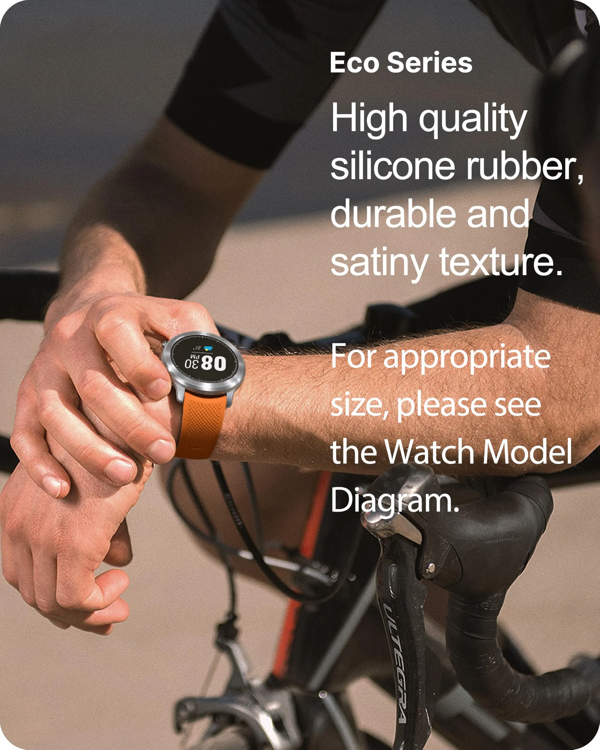Fullmosa Cinturino 20mm Silicone per Orologio e Smartwatch, Sgancio Rapido - immagine 3