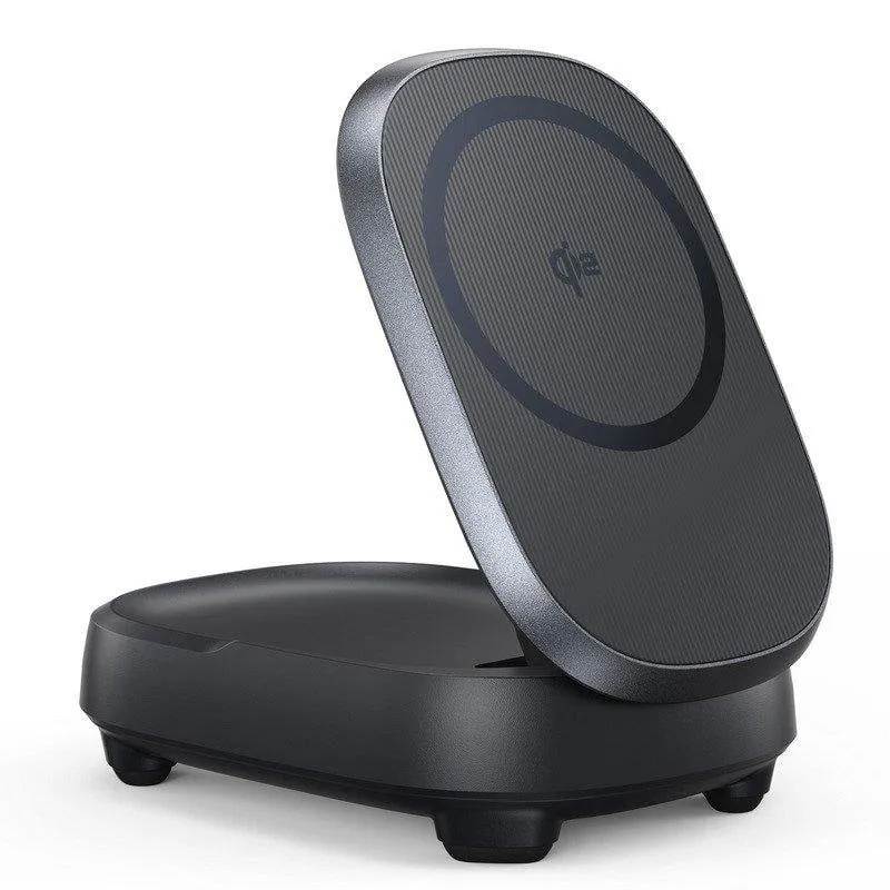 Caricatore Wireless INIU MagPro 15W Qi2 Supporto Magnetico Nero Pieghevole - immagine 1
