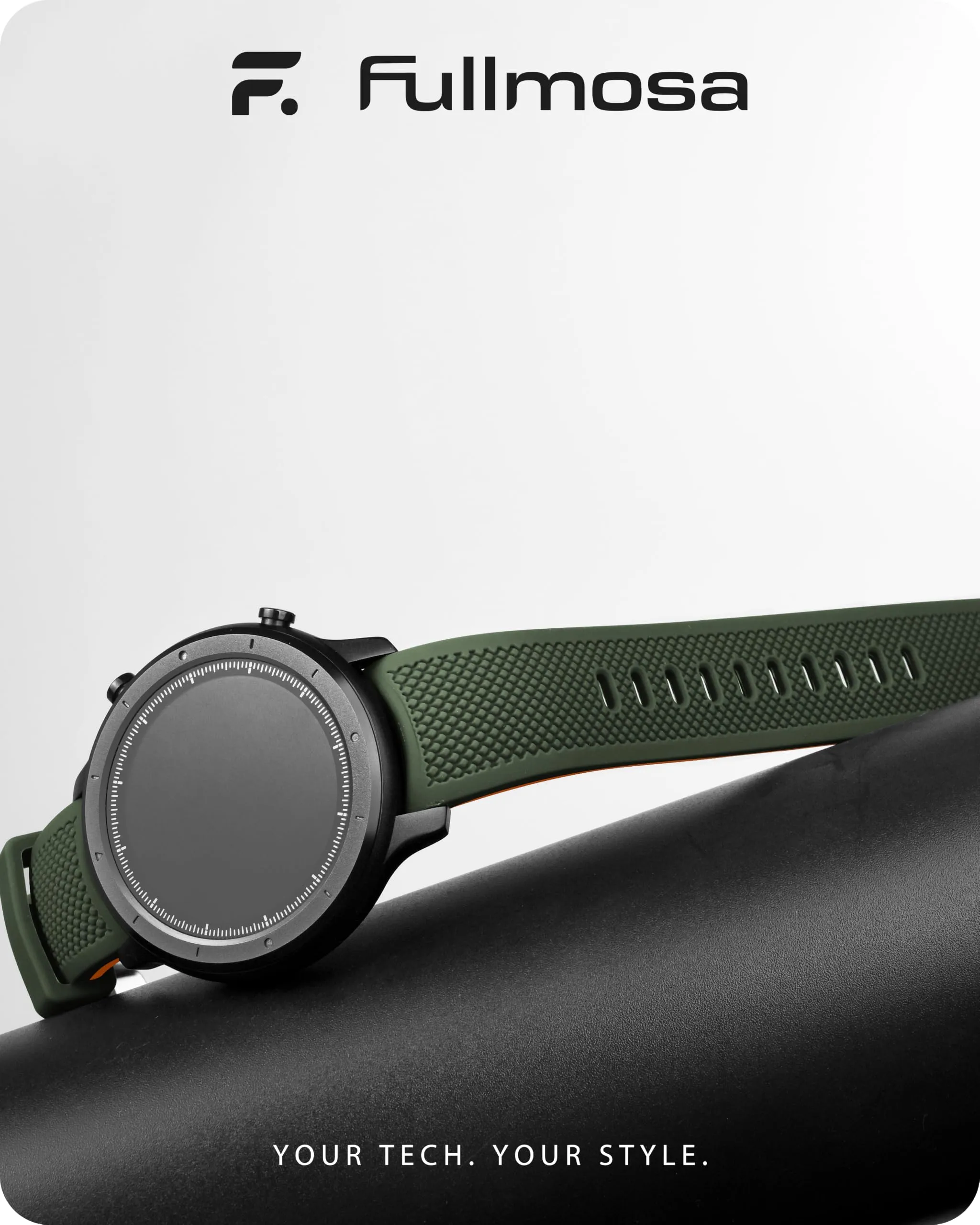 Fullmosa Cinturino 22mm Silicone per Orologio e Smartwatch, Sgancio Rapido - immagine 2