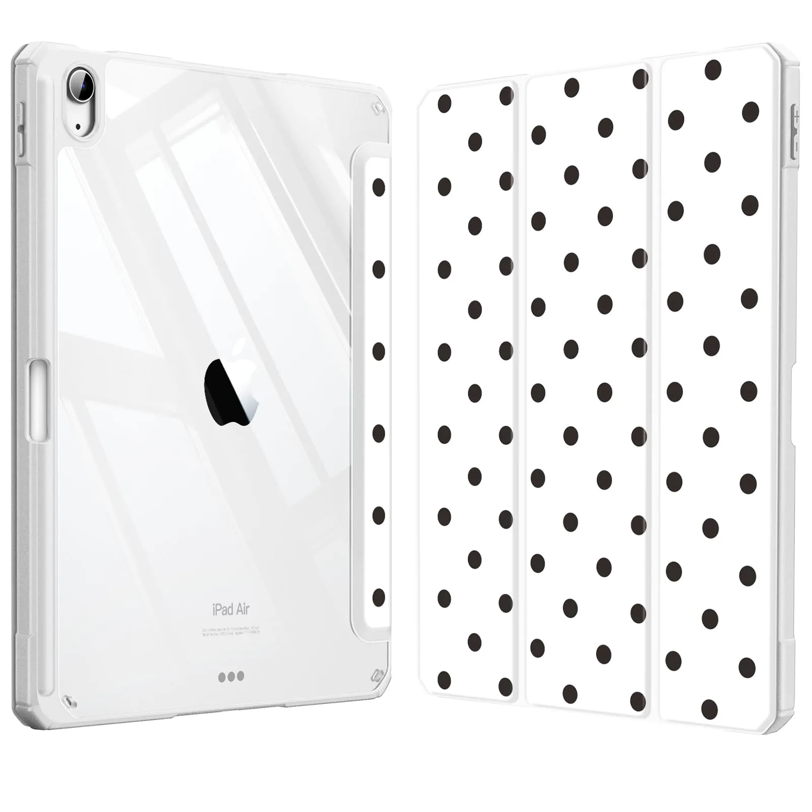 FINTIE Cover per iPad Air 11" M4/M3/M2 (2026-2024)/iPad Air 5a&4a Gen 10,9" (Pois Nero) - immagine 1