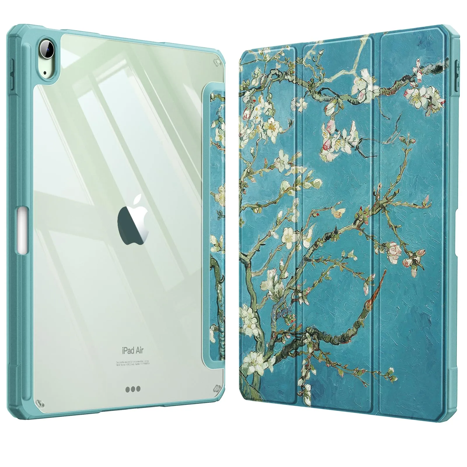 FINTIE Cover per iPad Air 11" M4/M3/M2 (2026-2024)/iPad Air 5a&4a Gen 10,9" (Z-Blossom) - immagine 1