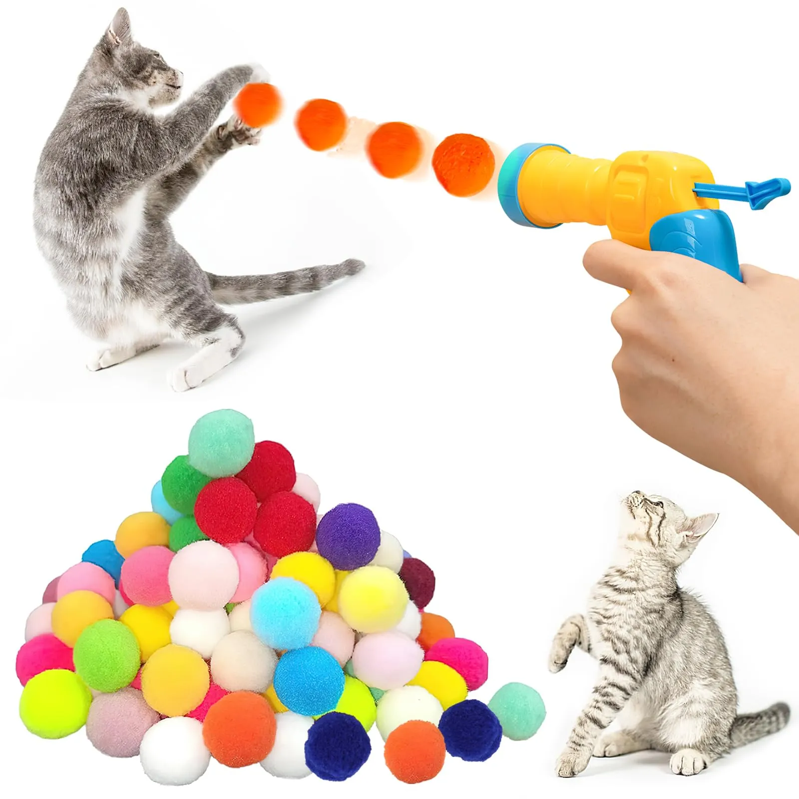 FePen Palline Morbide per Gatti 100 Pezzi, Giocattoli Interattivi per Gatti - immagine 1