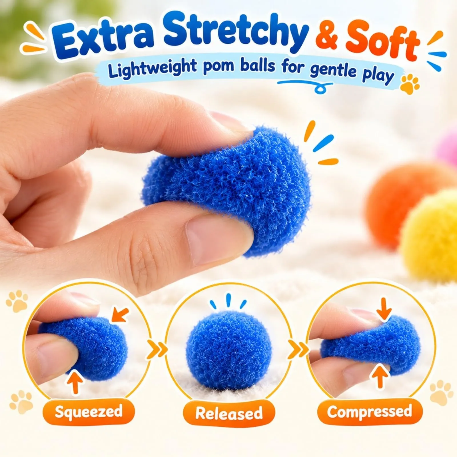 FePen Palline Morbide per Gatti 100 Pezzi, Giocattoli Interattivi per Gatti - immagine 3