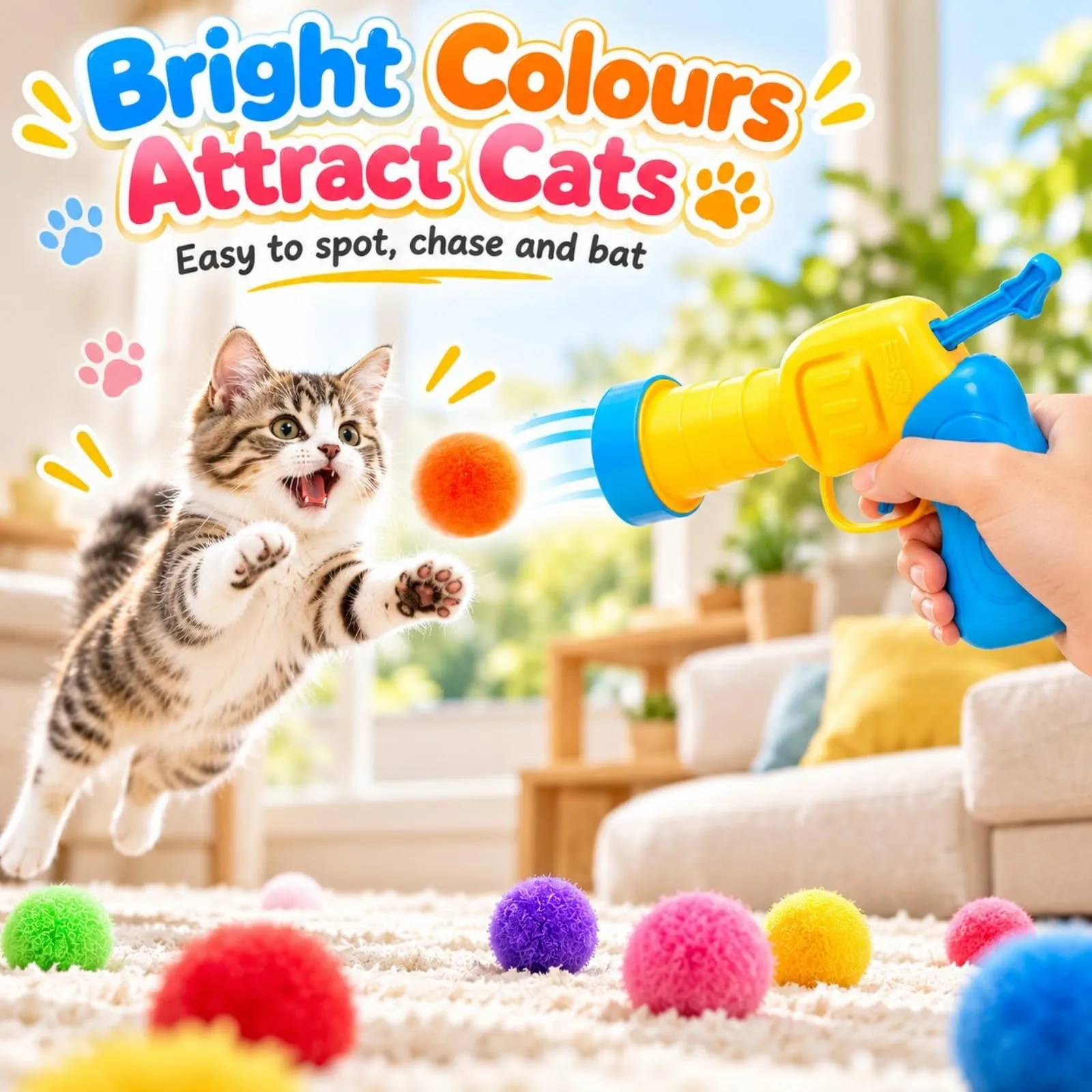 FePen Palline Morbide per Gatti 100 Pezzi, Giocattoli Interattivi per Gatti - immagine 5