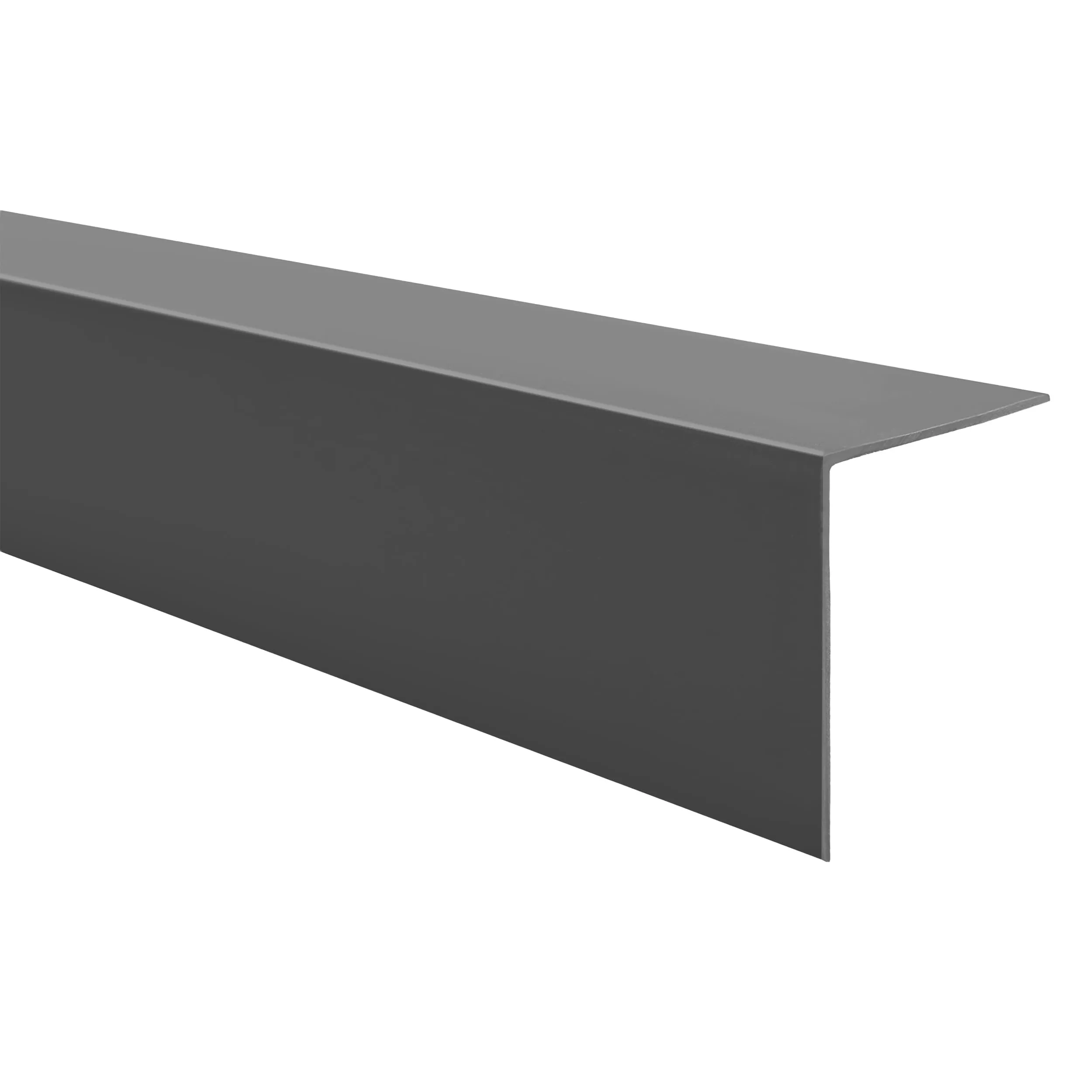Quest Profilo Angolare PVC 10x10 mm Senza Forare - Grigio scuro, 275 cm - immagine 1