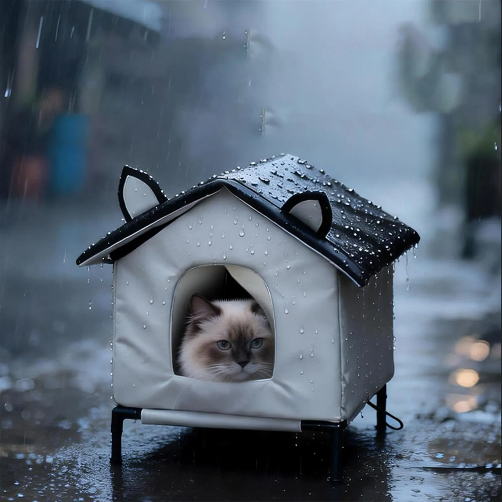 Cuccia Da Esterno Per Gatti Impermeabile E Termica - immagine 3